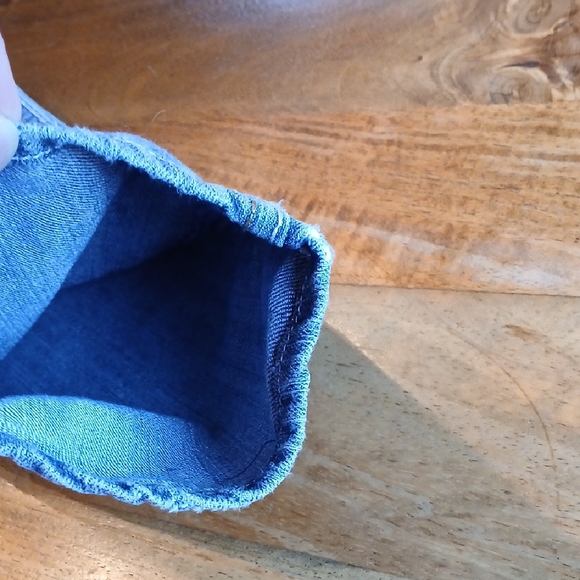 Free Culture Blue Straight Leg Jeans with Classic Style, Small Hole - Picture 11 of 16